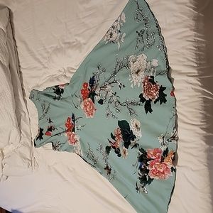 Floral flare dress